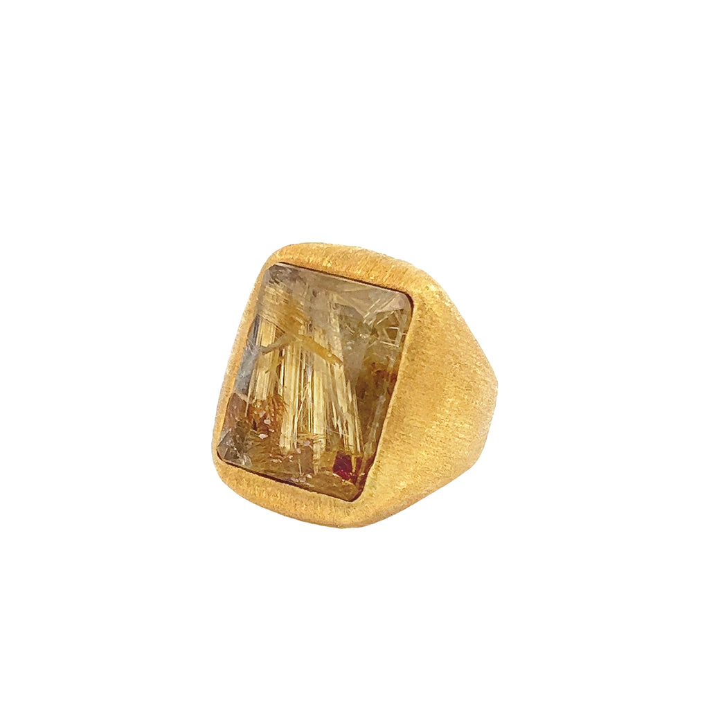 Vintage Gold Quartz Ring