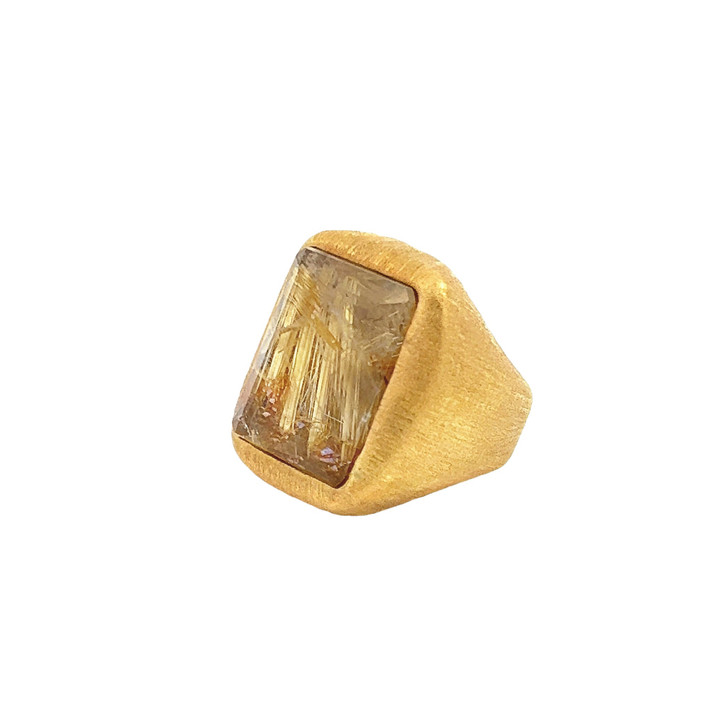 Vintage Gold Quartz Ring
