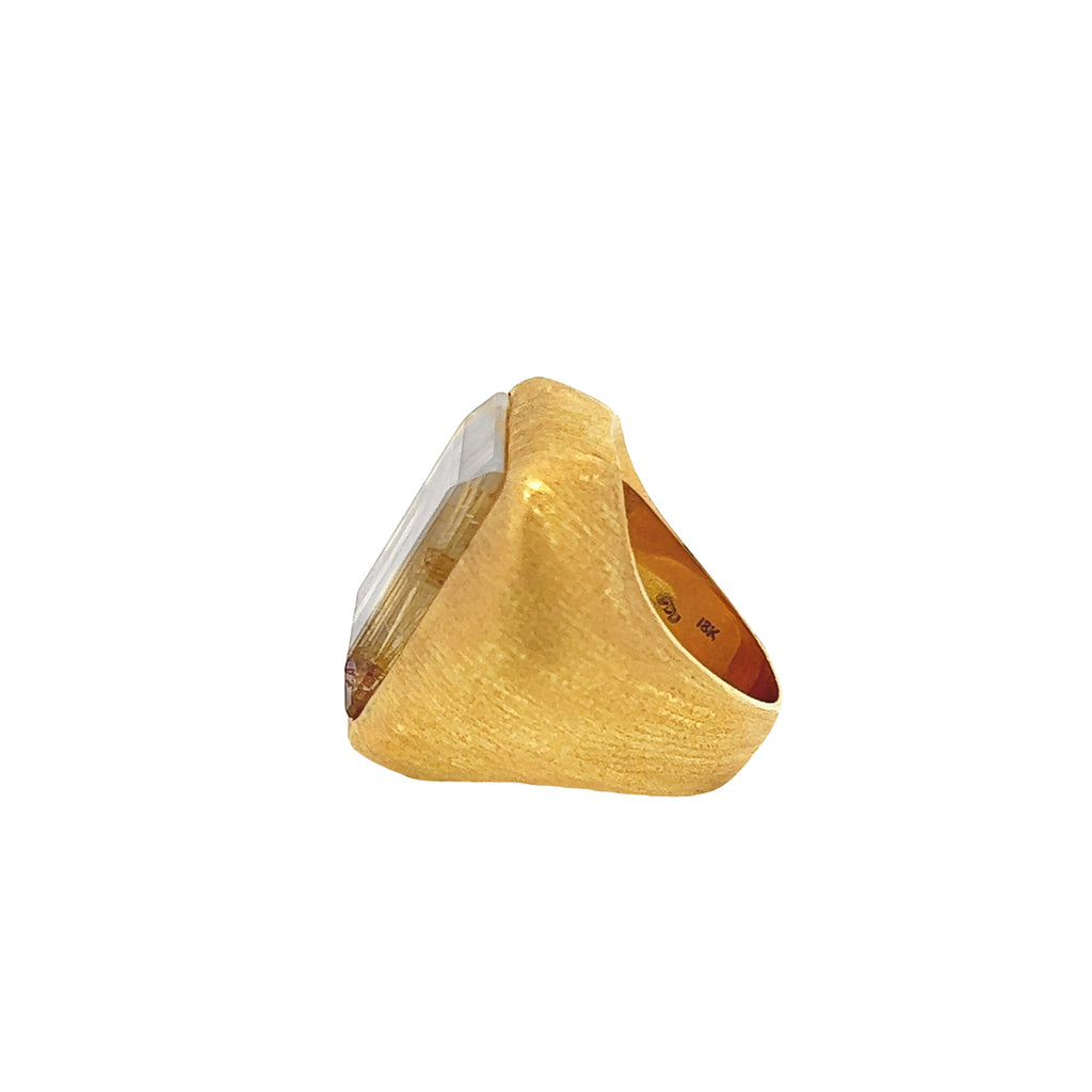 Vintage Gold Quartz Ring