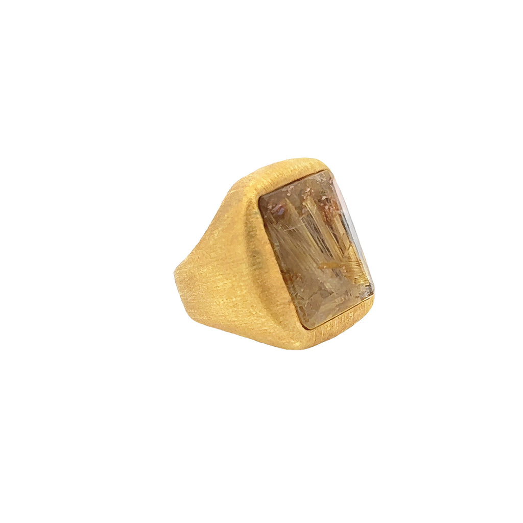 Vintage Gold Quartz Ring