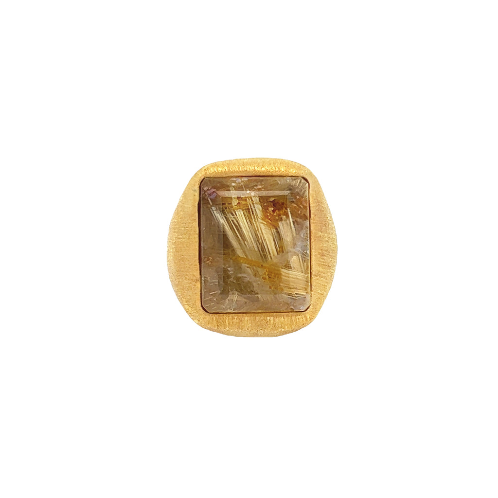 Vintage Gold Quartz Ring