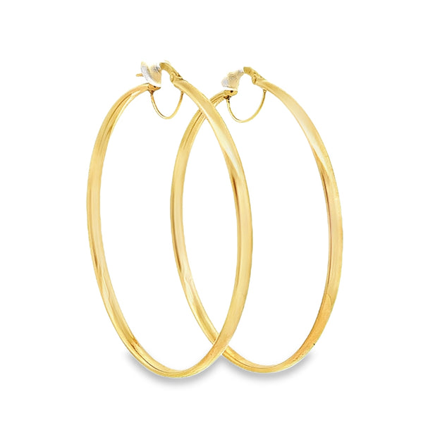 Large Gold Hoops Earrings