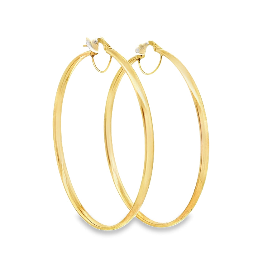 Large Gold Hoops Earrings