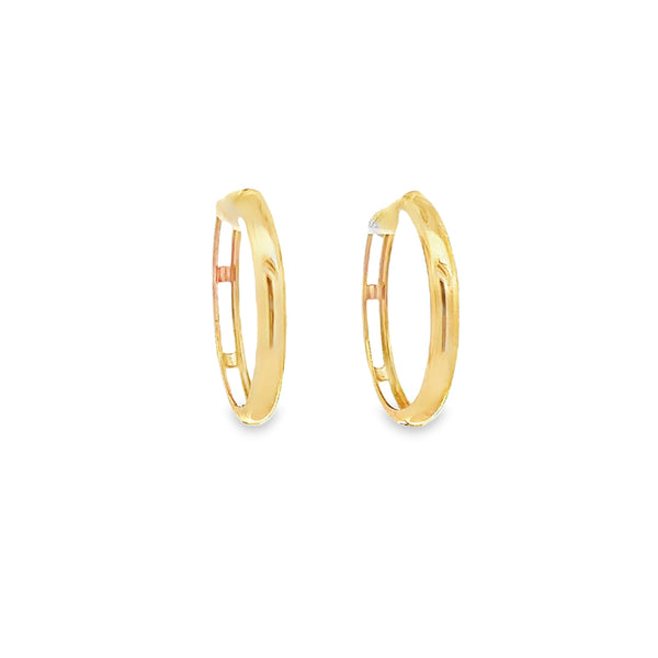 Medium Gold Hoops Earrings