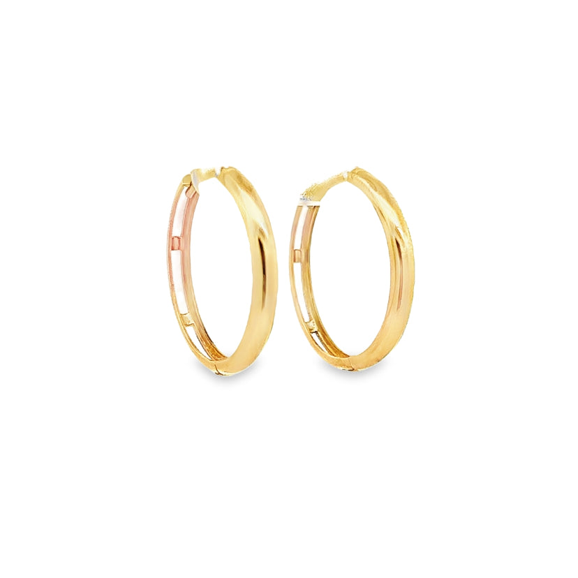 Medium Gold Hoops Earrings