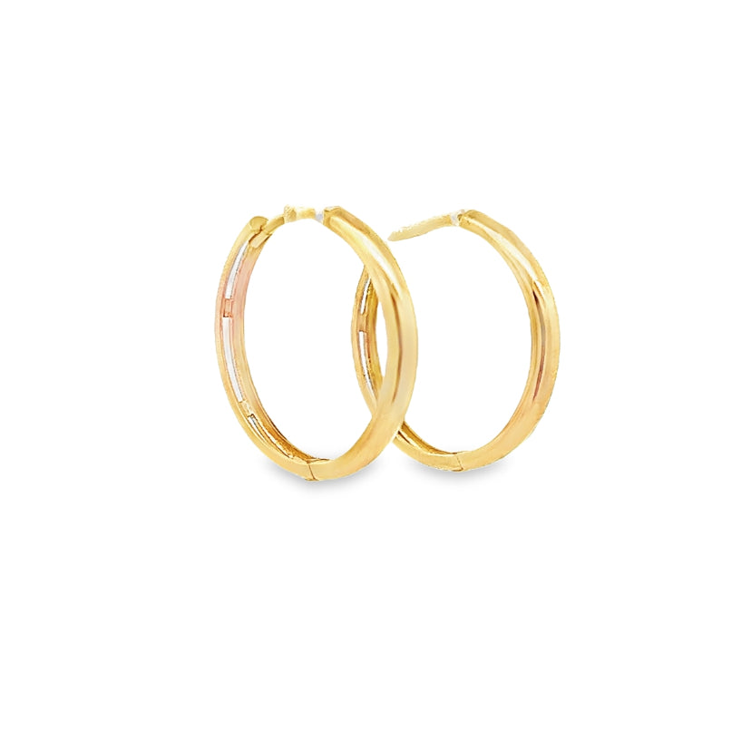 Medium Gold Hoops Earrings