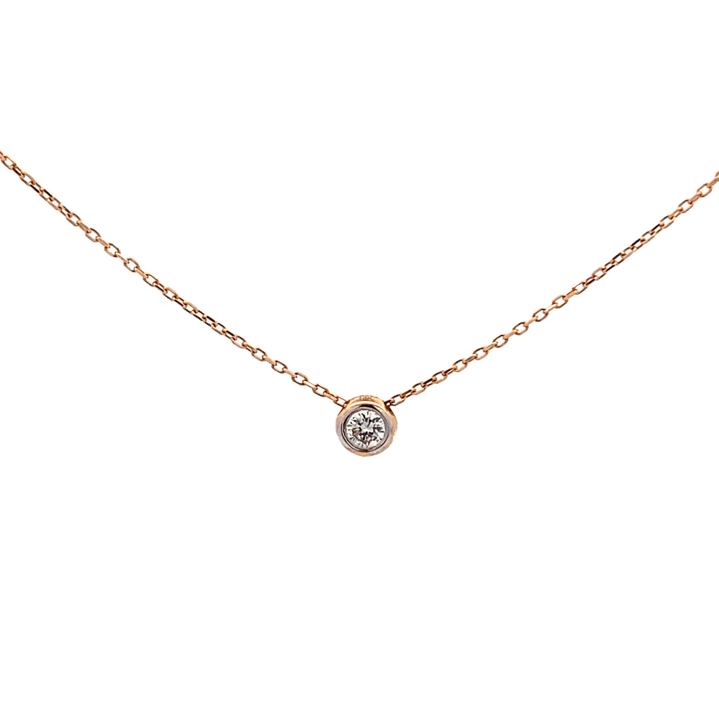 Single Diamond RG Pendant By Gioielli Di Valenza