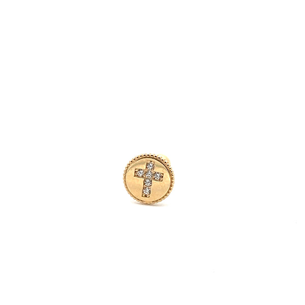 Cross Circle Gold Piercing