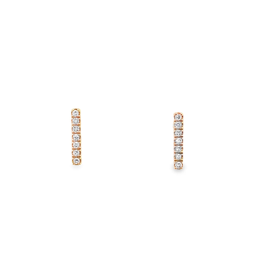 Diamond Stick Studs By Gioielli Di Valenza