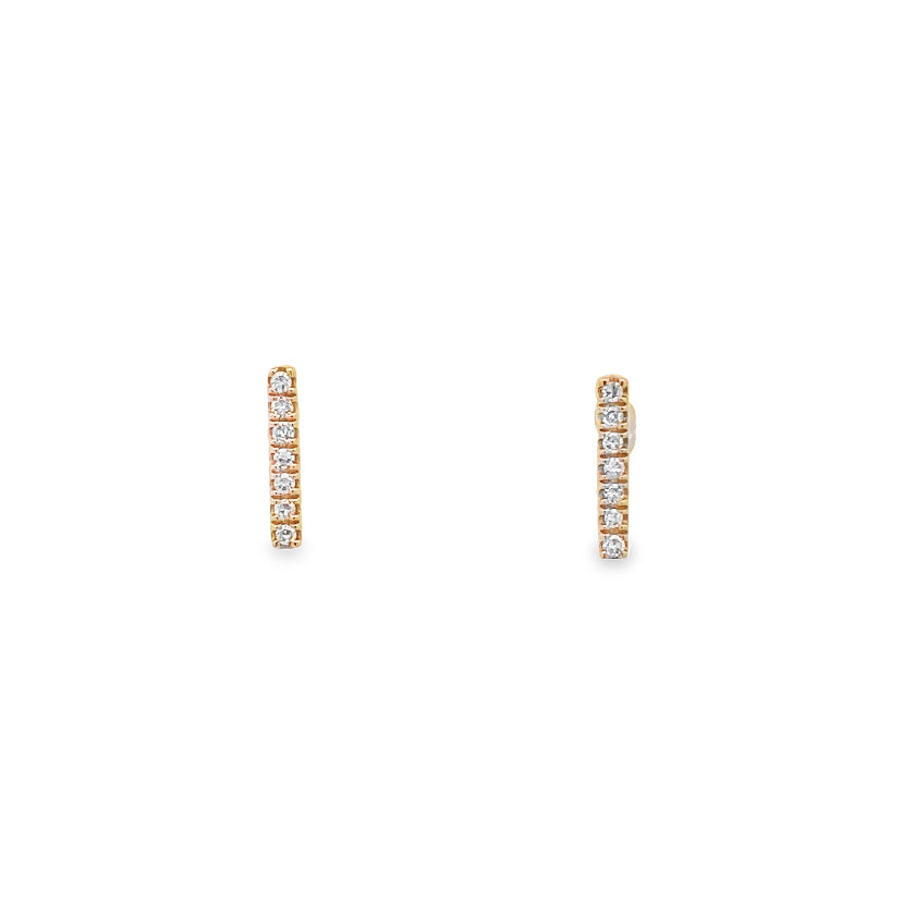 Diamond Stick Studs By Gioielli Di Valenza