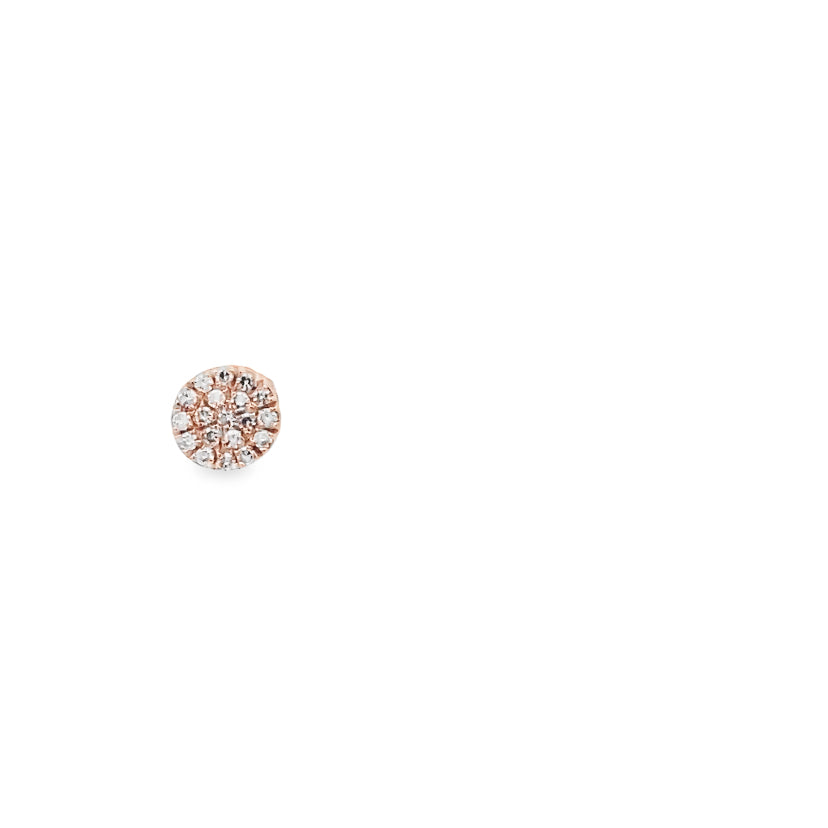 Diamond Disc Studs By Gioielli Di Valenza