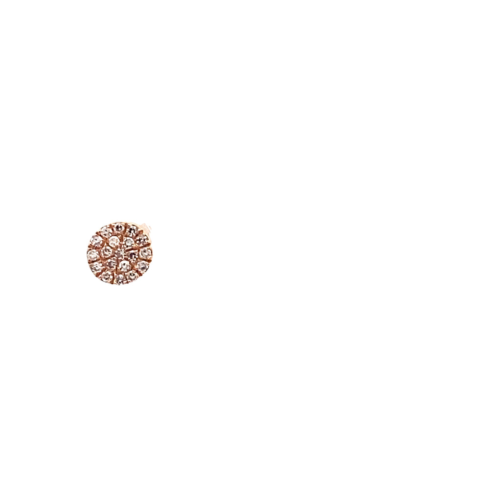 Diamond Disc Studs By Gioielli Di Valenza