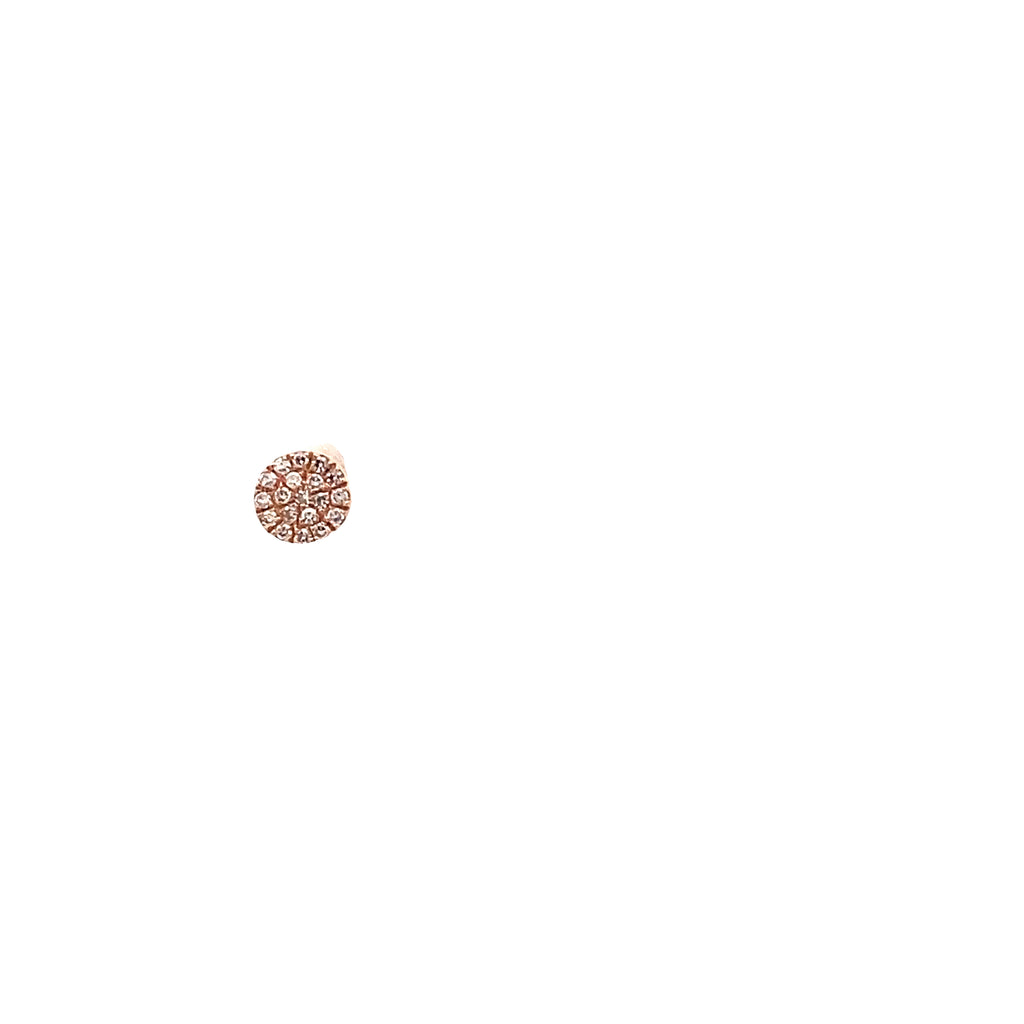 Diamond Disc Studs By Gioielli Di Valenza