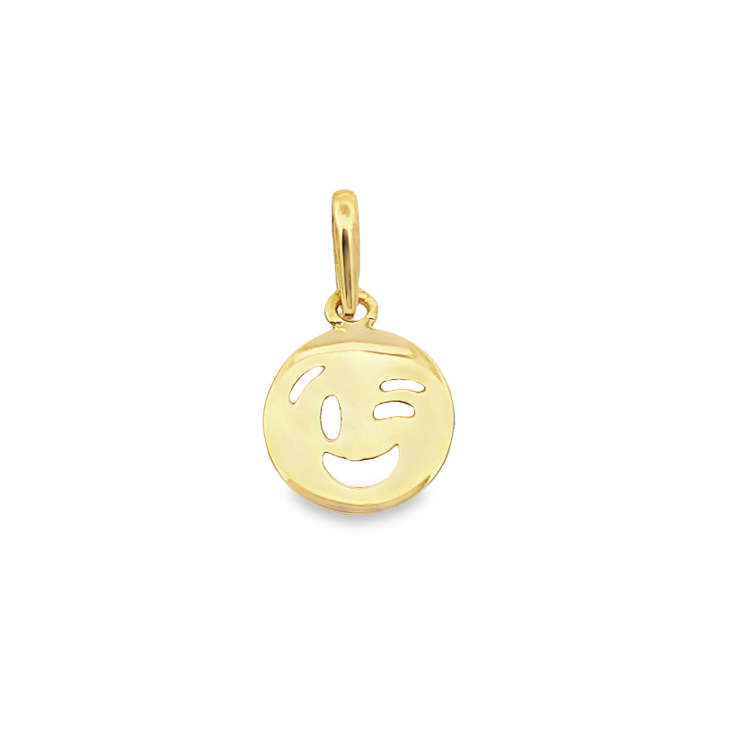 Blink Emoji Gold Pendant