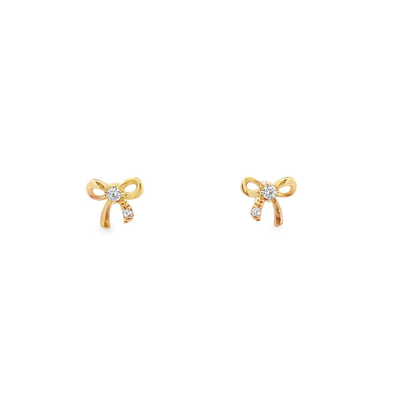 Gold Ribbon Earrings