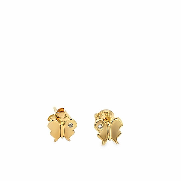 Gold Butterfly Earrings