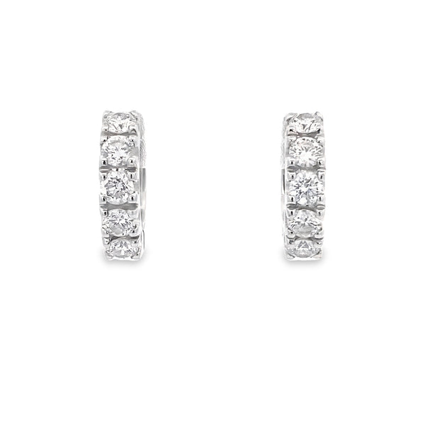 Petite Brilliance Diamond Hoops By Crivelli