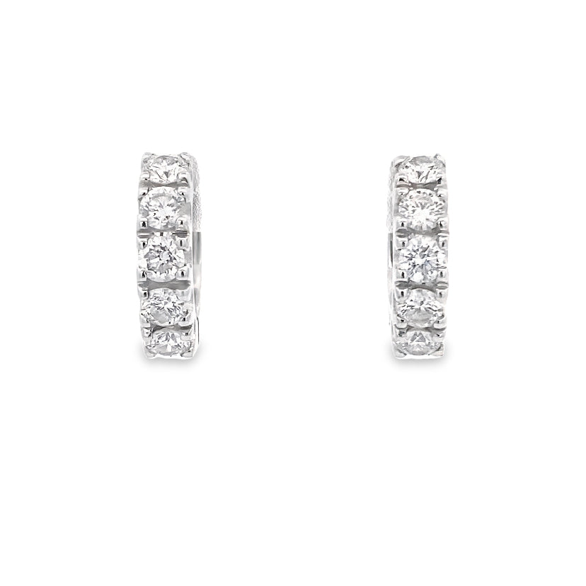 Petite Brilliance Diamond Hoops By Crivelli