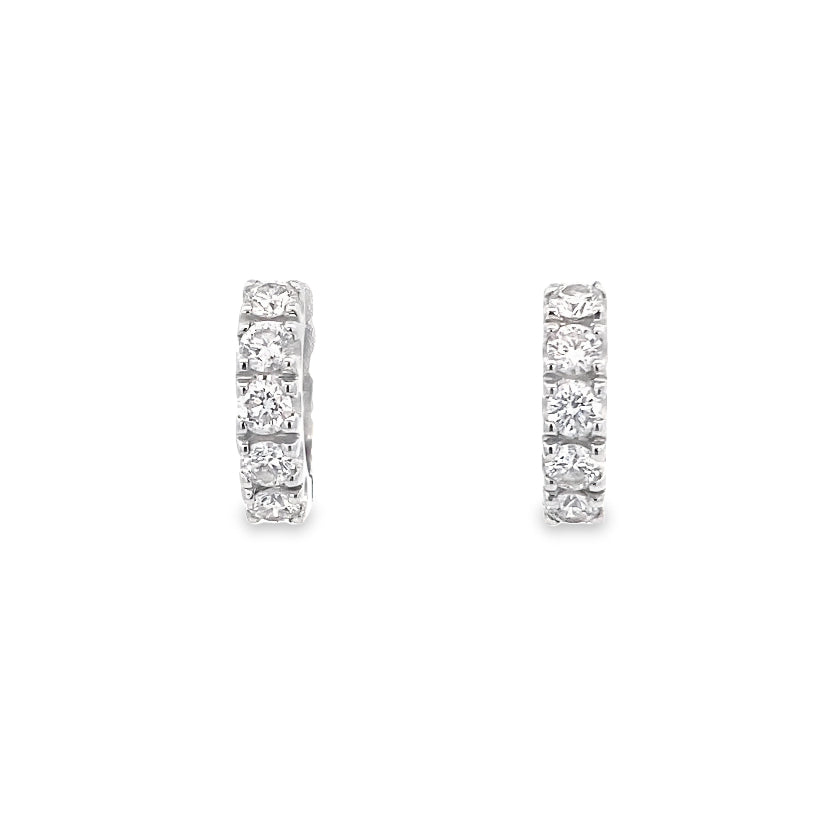 Petite Brilliance Diamond Hoops By Crivelli