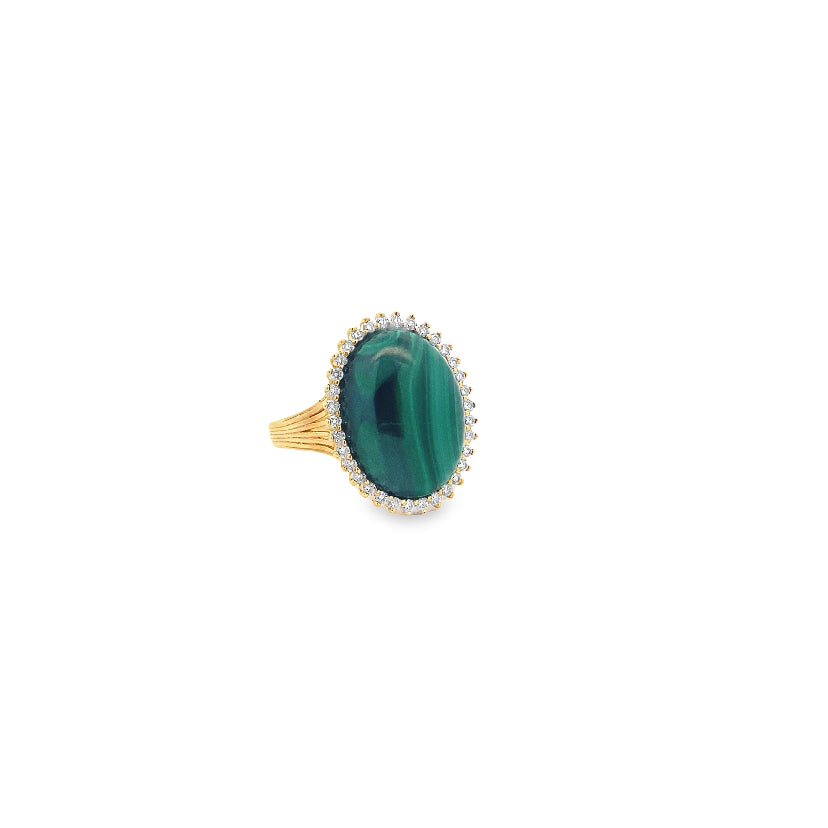 Gold Malachite Eva RING