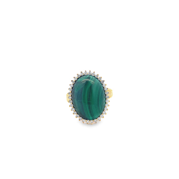 Gold Malachite Eva RING
