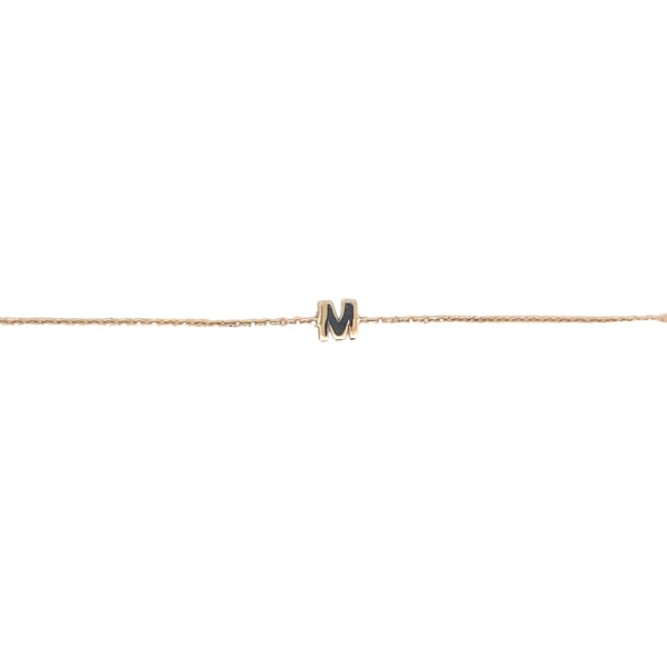 Letter M bracelet