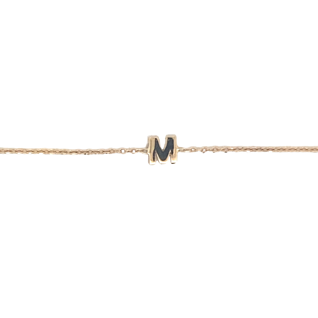 Letter M bracelet