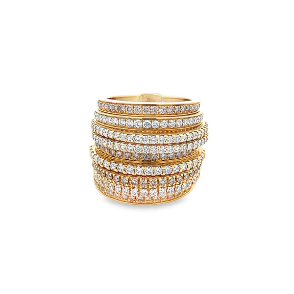 Diamond Stack Ring By Crivelli