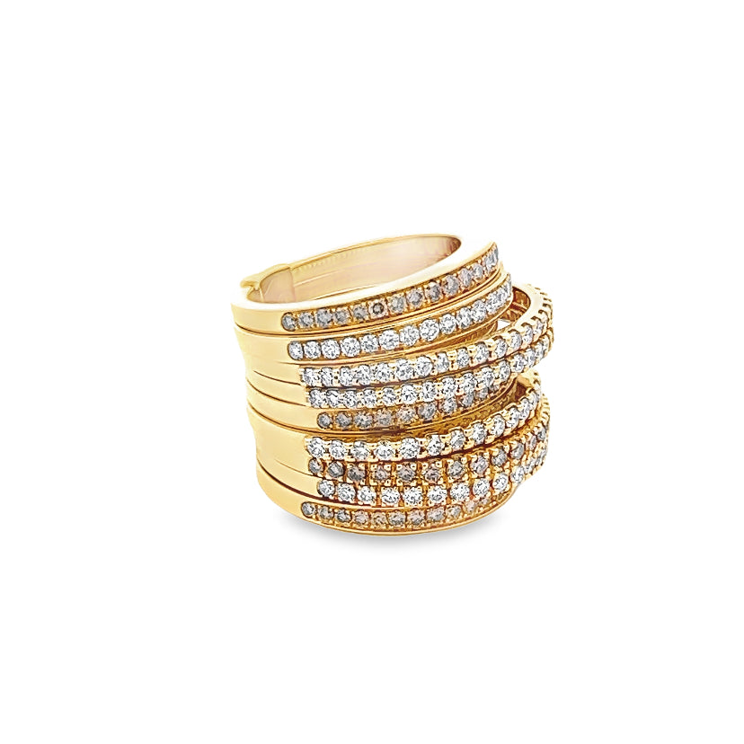Diamond Stack Ring By Crivelli