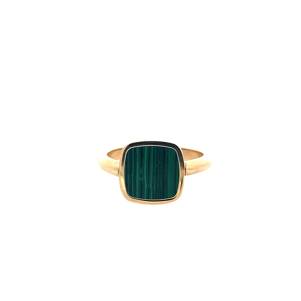 Malachite Gold Ring