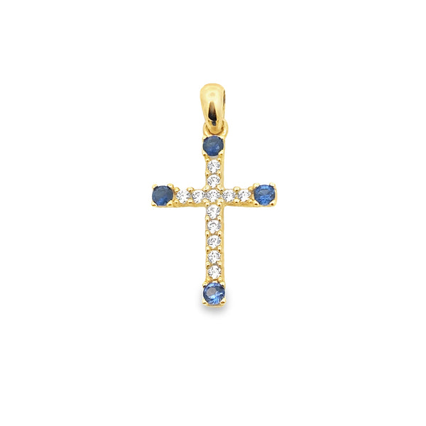 Sapphire Serenity Cross