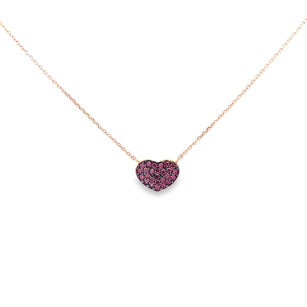 Ruby Devotion Heart Pendant