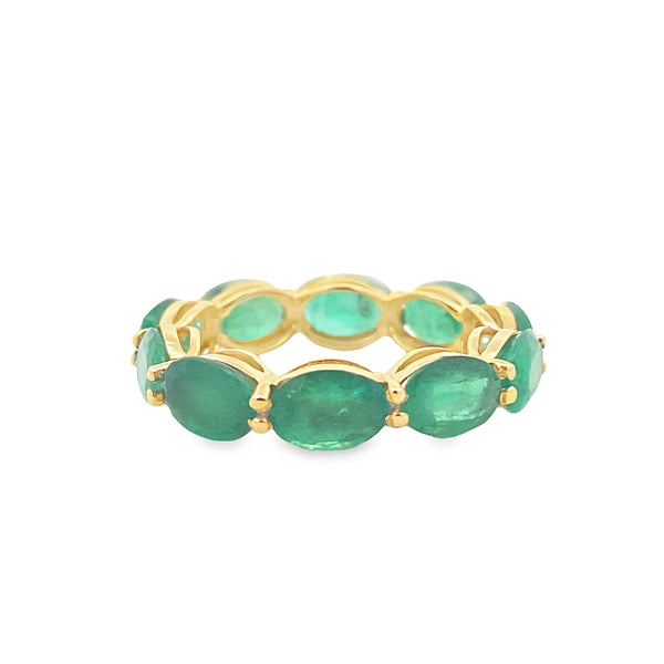 Golden Emerald Serenade Ring By Gioielli Di Valenza