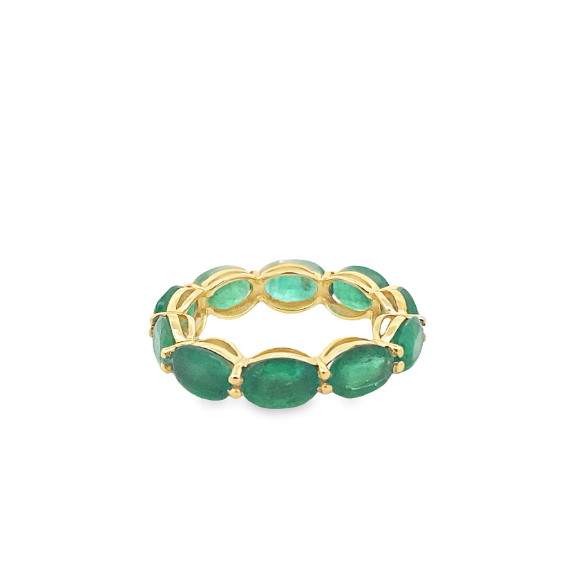 Golden Emerald Serenade Ring By Gioielli Di Valenza