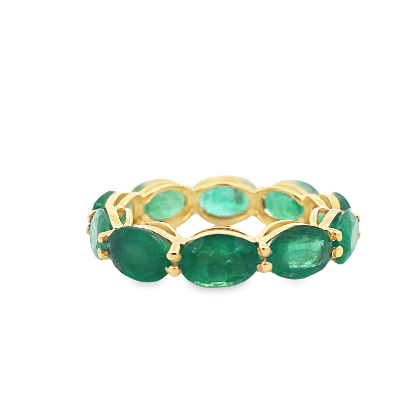 Golden Emerald Serenade Ring By Gioielli Di Valenza