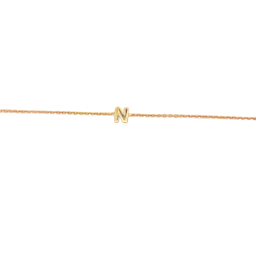 Letter N bracelet