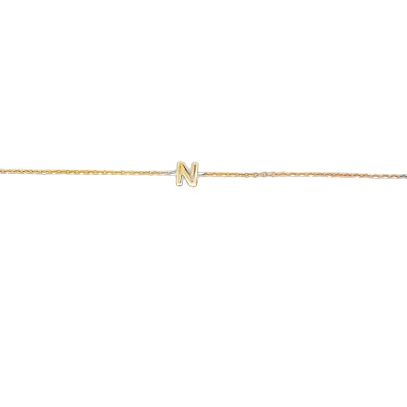 Letter N bracelet