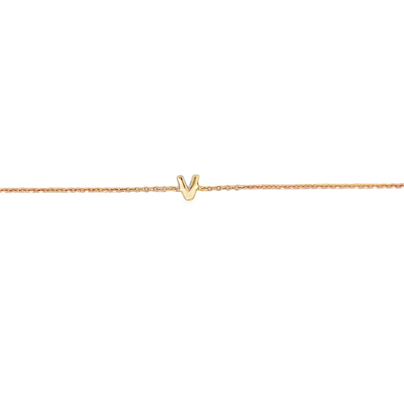 Letter V bracelet