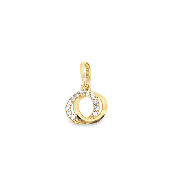 Double Round Gold Pendant