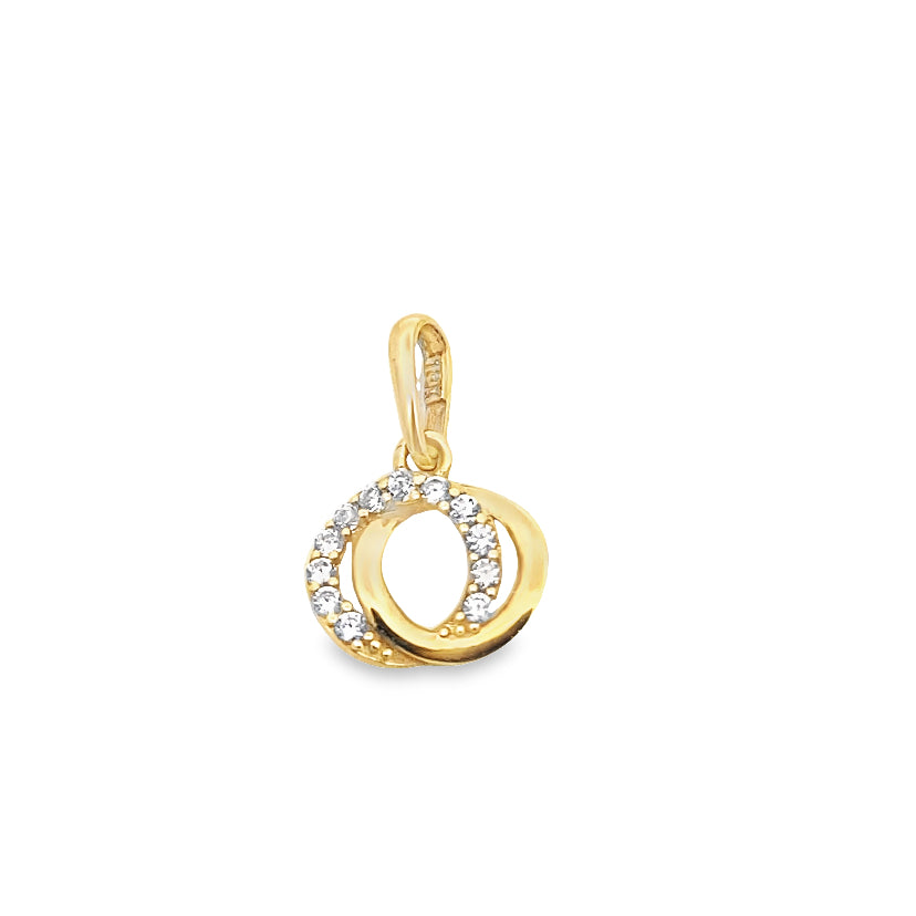 Double Round Gold Pendant