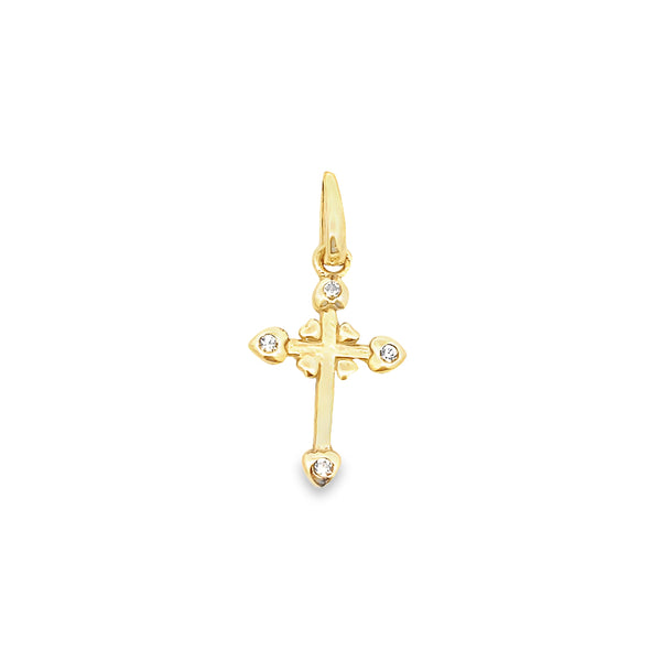 Fe Gold Cross Pendant