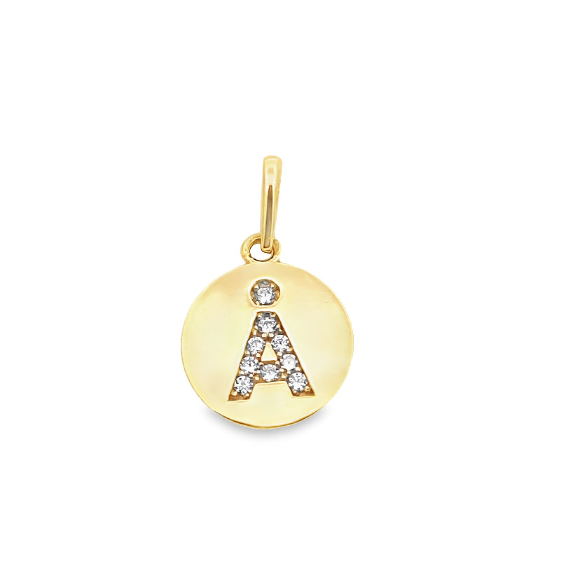 A Round Gold Pendant