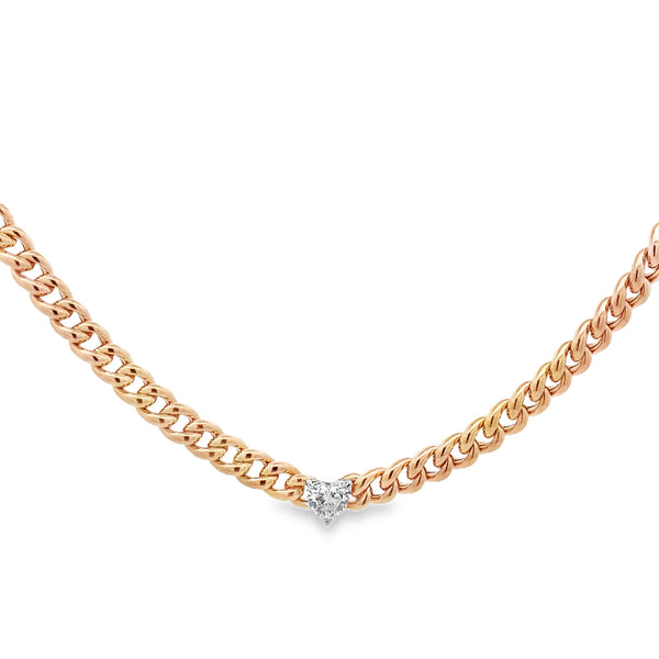 Allegria Diamond Heart Chain By Crivelli