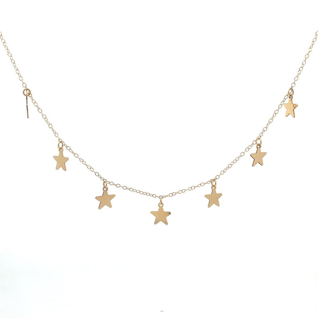 Five Pointed Star Gold Necklace