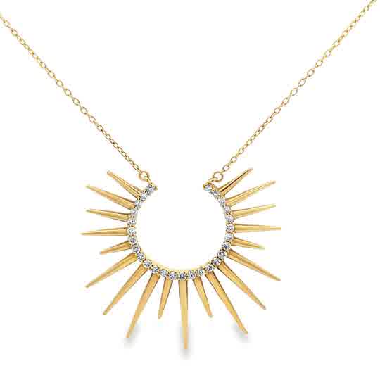 Sun Diamond Necklace By Gioielli Di Valenza