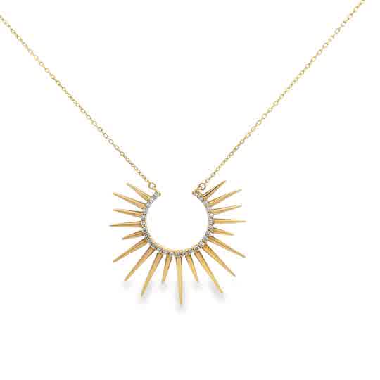 Sun Diamond Necklace By Gioielli Di Valenza