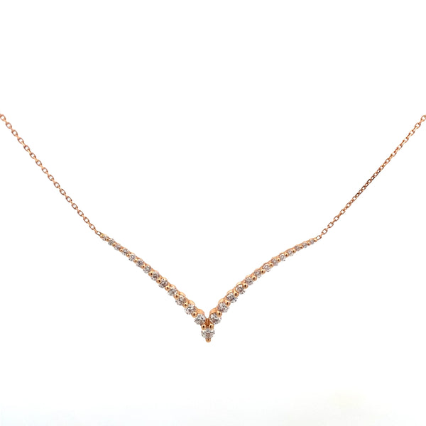 V Diamond Necklace By Gioielli Di Valenza