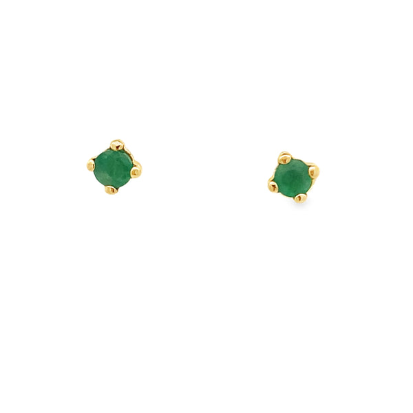 Regal Green Emerald Studs