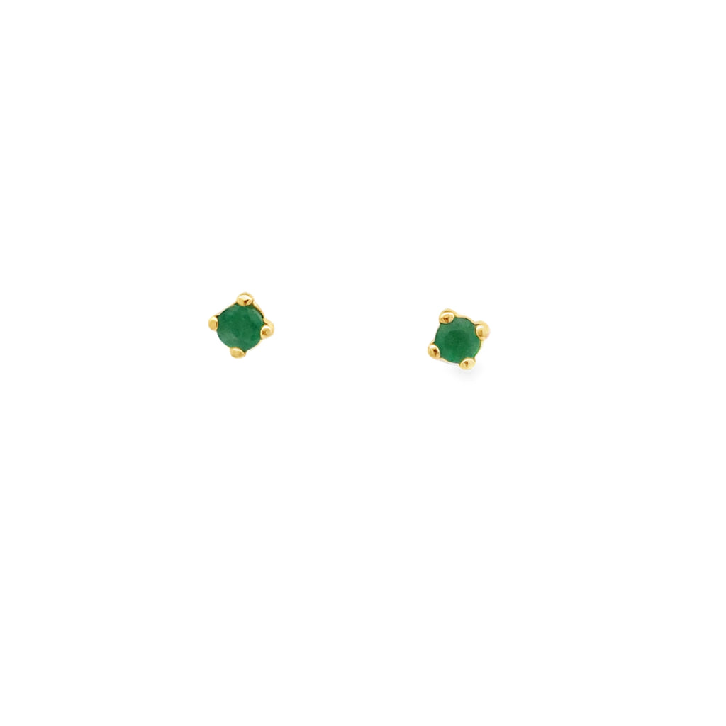 Regal Green Emerald Studs