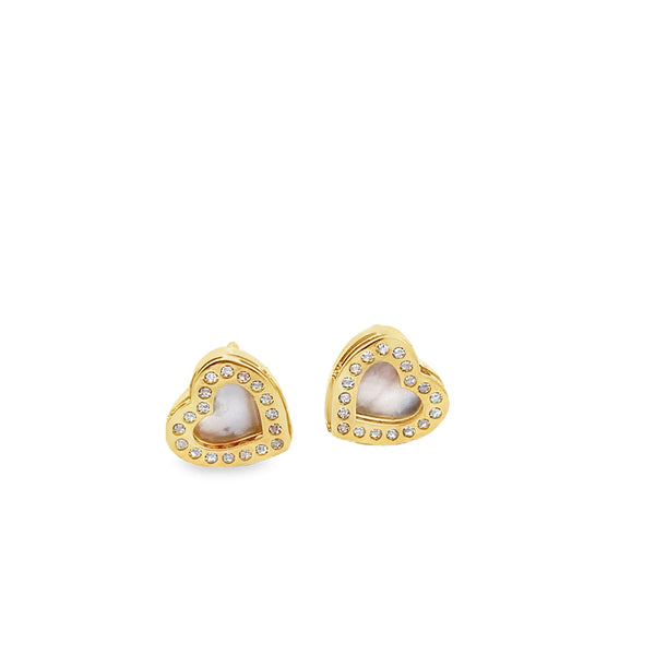 Majestic Cz Gold Baby Hearts